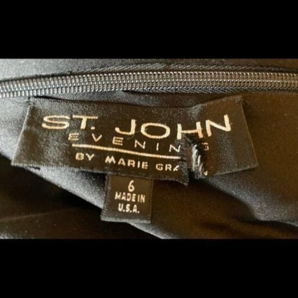 St John Evening Little Black Dress Size 6 - Picture 3 of 5